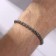 Bracelet "Gladiator" narrow links, color silver, 18 cm