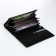 Women's wallet on magnets, black color