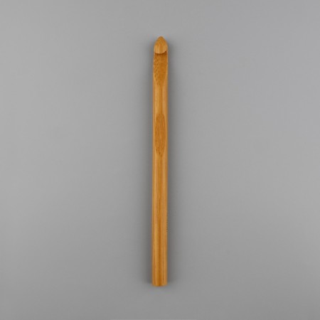 Knitting hook, bamboo, d = 9 mm, 15 cm-1