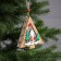 Christmas tree toy "Christmas tree with Santa Claus", from batteries, glow warm white
