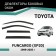 Defly window deflectors for Toyota Funcargo (XP20), 1999-2005