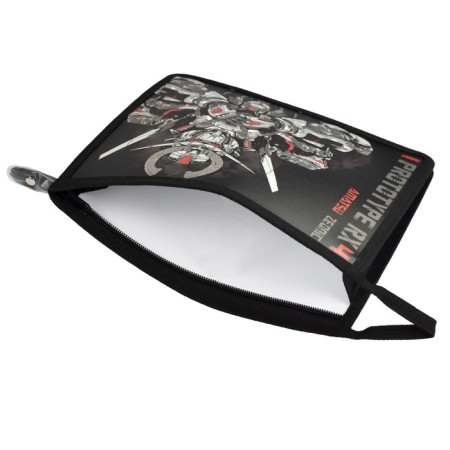 Folder for notebooks A5, 233 x 200 x 40 mm, lightning from above, plastic/textiles, Phoenix "Robots"-2