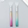 Modeling tool Spatula "gradient metallic" silicone mix width 3.5 cm h = 18 cm 924250
