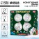 New Year's set for creativity. Christmas balls for coloring "Happy New Year", paints, 4 pcs
