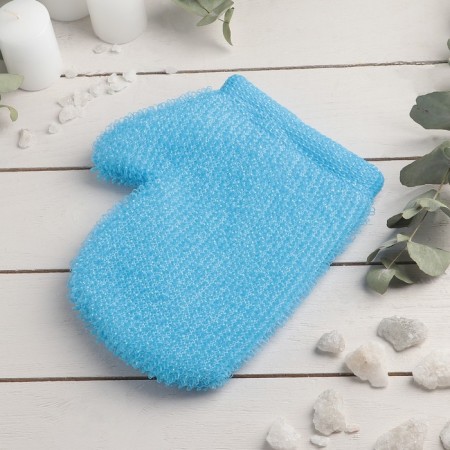 Body washcloth "mittens", 27 × 22 cm, color mix