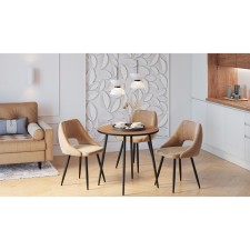 Стол обеденный Polini Home London, цвет дуб крафт-черный