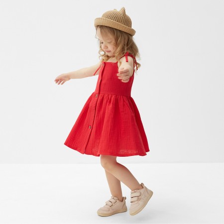 Sarafan for Minaku girl color red, height 152-1