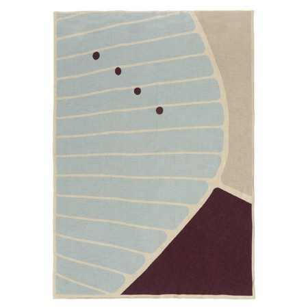Cottage blanket with Tea Plantation Terra, size 130x180 cm-8