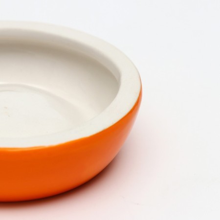 Ceramic bowl for rodents "Orange" 30 ml of 7.7 x 2.3 cm-3