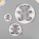 Cutters for polymer clay "cubs" set 3 pcs d = 3.7 cm 6 cm 9.5 cm