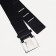 Women's belt, width 5 cm, elastic band, metal buckle, black color