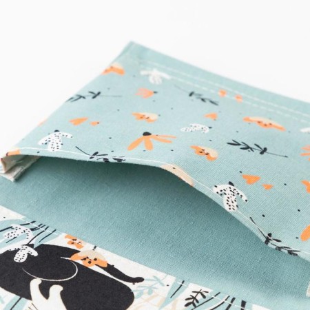 Pocket Textile Ethel "I Meow You" 2 departments, 41x20 cm-6