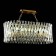 Suspension lamp ST LUCE. SL1170.303.10. Fabio. 10x40 watts, E14, 80x35x29 cm, brass color