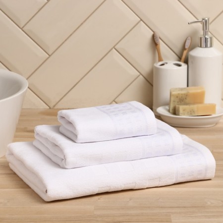 Trick Lovelife "Square" 30x60 cm, white, 100% cotton, 380 g/m2