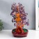 Bonsai souvenir "Cash tree with purple pebbles" 450 stones 32x17x27 cm