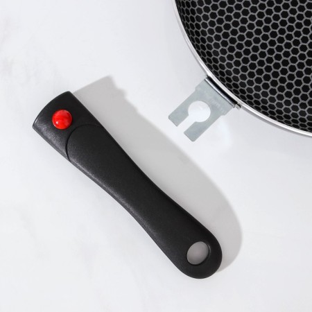 Forever pan, d = 28 cm, removable handle, anti-stick coating, dark gray color-4