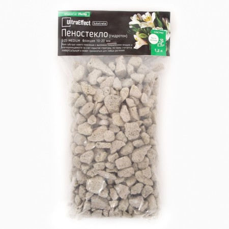 Foam glass hydronon Ultraeffect, Medium, fraction 10-20 mm, 1.2 liters