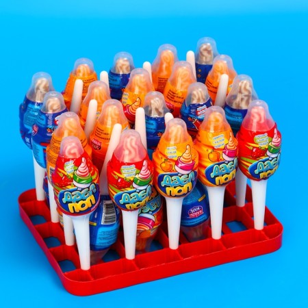 Caramel on a stick with sour powder "Dabble Pop", assorted 8 g-2