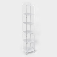 Six -haired floor rack 29 × 29 × 158.5 cm, white color
