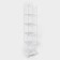 Six -haired floor rack 29 × 29 × 158.5 cm, white color