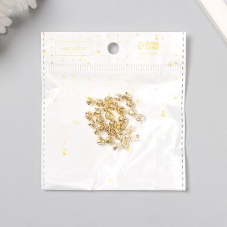 Set of decor for creativity Metal "Golden" d = 0.6 cm set 30 pcs-4