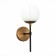Sconces st. SL1203.401.01. Limano. 1x40 W, E27, 13x32.7 cm, bronze color, black