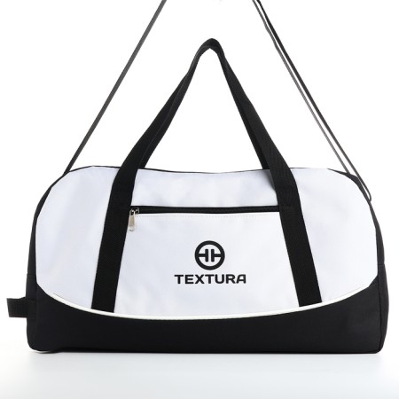 Sports bag, Textura, average size, black/white color-2
