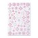 Nail stickers 9.5*6.5 cm snowflakes CO-032 BEL/Rose volume