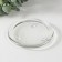 Glass candlestick for wide suppositories D 7.7 cm