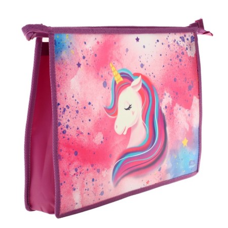 A4, 325 x 230 x 55 mm notebook folder, lightning from above, plastic, PM-A4-29 calligrata "unicorn"-1