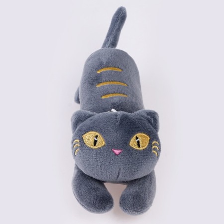 Soft toy "cat" on a key fob, 16 cm, color mix-1