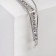 Bracelet with rhinestones "shine" thread with a strip, white color in silver, 18 cm