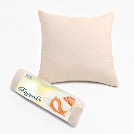 Pillow 70x70cm, ivory, Fayber, microfiber, 100% polyester-3