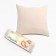 Pillow 70x70cm, ivory, Fayber, microfiber, 100% polyester