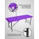 Cosmetological couch with a face for the face Massage Basic + SV, size 180 × 60 × 68-84 cm, purple color