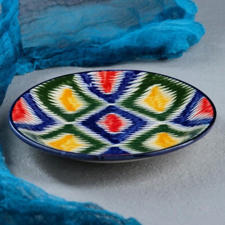 Set of Tea Rishtan Ceramics "Atlas No. 2", 9 items (kettle 1l, Piala 0.3l), mix-14