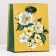 Gift Package "Flowers" yellow, 11.5 x 14.5 x 6.5 cm