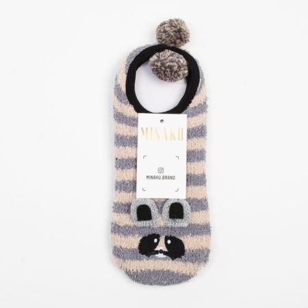 Women's socks Minaku with stoppers "Enotik", river 36-39-3
