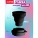 A glass for drawing DEVENTE. School, folding (silicone), black