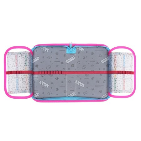 Penal 1 section, 130 x 210 x 40 mm, 2 folding strips, fabric, calligrata top, Content "Kotik Korea"-5