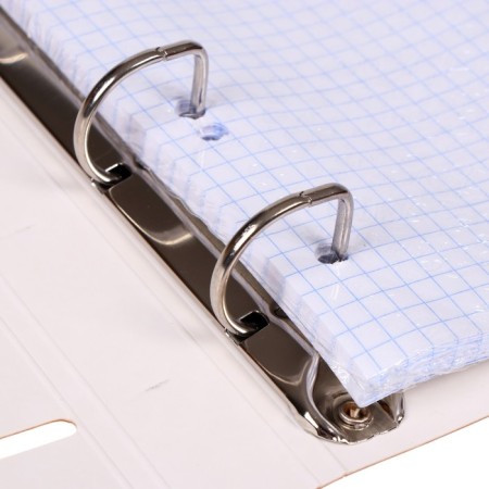 A notebook on 4 rings A5, 80 sheets in the Creator Cage, slim cardboard cover, glossy lamination, offset block-3