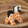 Dymkovo toy "Orange dog" 7 cm