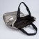 Luggage bag, external pocket, long belt, bronze color