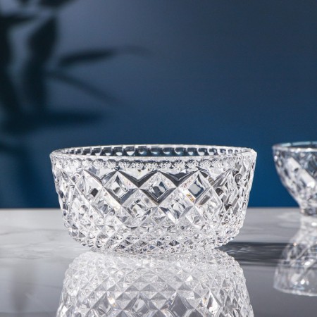 Crystal salad Diamond, 300 ml, d = 11.6 cm