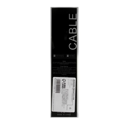 Type- C cable - usb, 2.1 a, nylon braid, 2 meters, golden-5