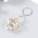 Trick Metal "Star" crystal, gold 3x4x4 cm