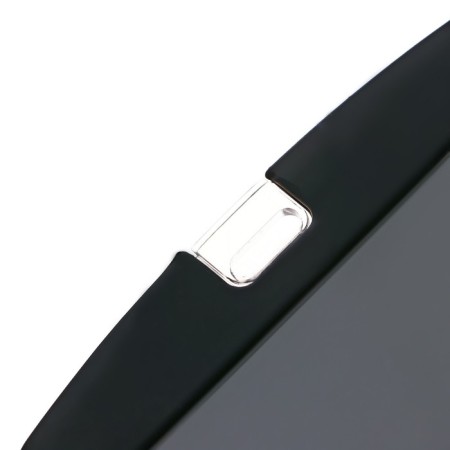 Badge horizontal, external 100 x 79 mm, internal 85x54 mm, silicone, black-2