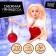 Carbonnic doll “Snow Princess Ksenia”, with an accessory, a red-white dress