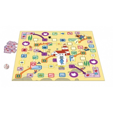Board Game "Going to the Lighthouse", three cats-1