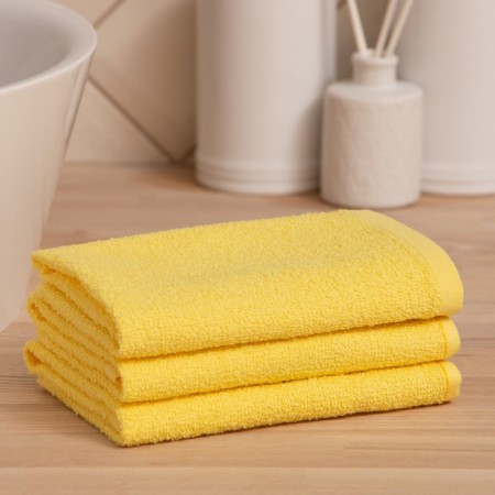 Terry napkin Universal for cleaning Saves and I, yellow, 100% cotton, 350 g/m2